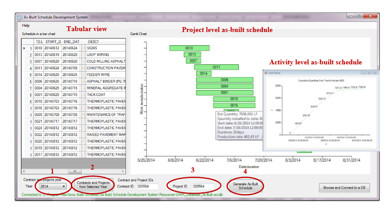 Computational Algorithm to Automate As-Built Schedule